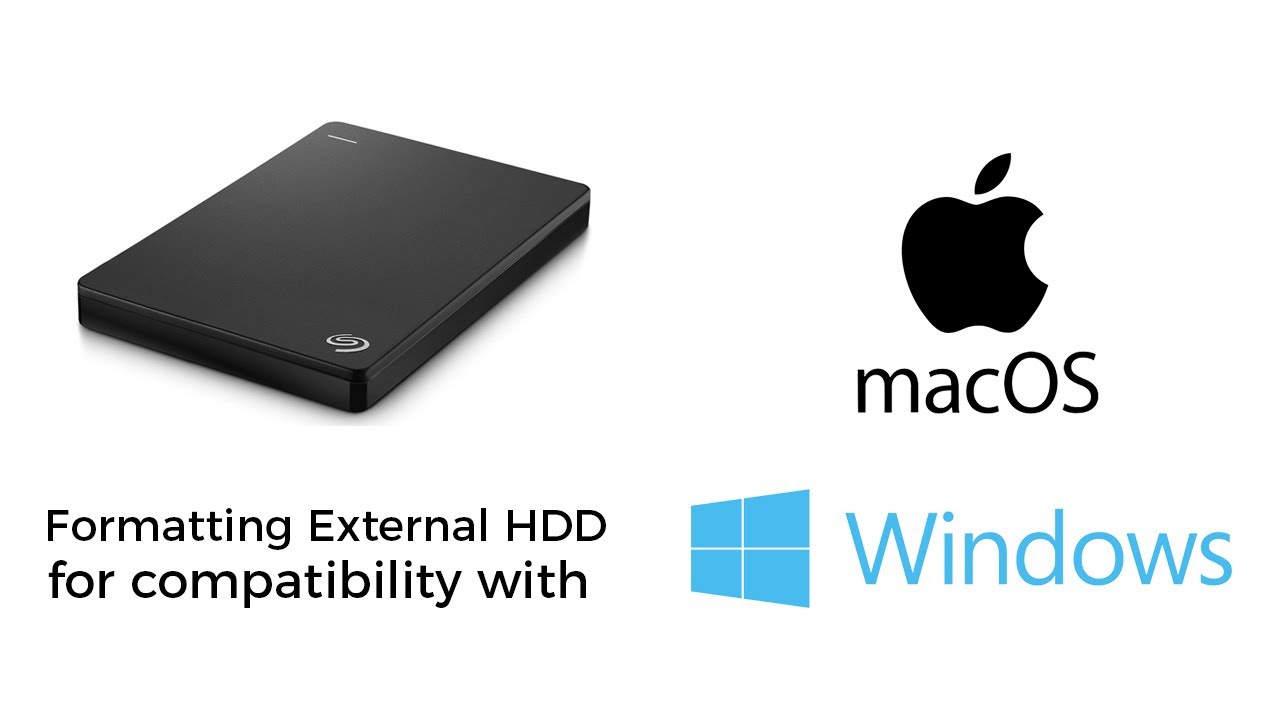 formatting a hard drive for mac and windows